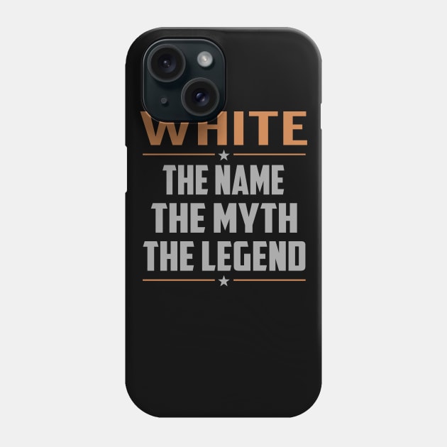 WHITE The Name The Myth The Legend Phone Case by RenayRebollosoye