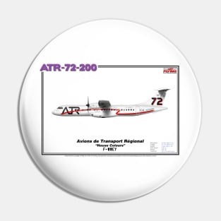 Avions de Transport Régional 72-200 - ATR "House Colours" (Art Print) Pin