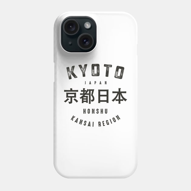 VINTAGE KYOTO JAPAN BLACK Phone Case by AgakLaEN