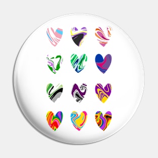 Pride Hearts Pin