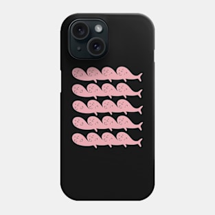 Kawaii Cute Seal Colony, Pink Seals Phone Case