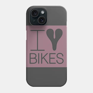 I Love Bikes Phone Case