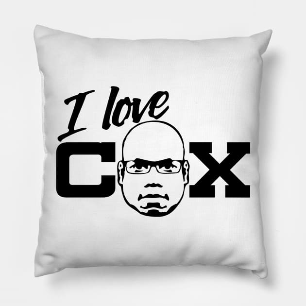 OH YES! OH YES! - Carl Cox Black Print Pillow by lldesigns