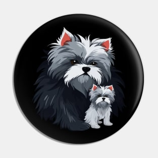 Maltese Fathers Day Pin