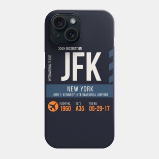 New York Airport Stylish Luggage Tag (JFK) Phone Case