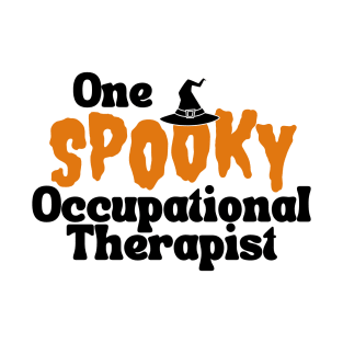 Occupational Therapy Halloween Design with Black Letters T-Shirt