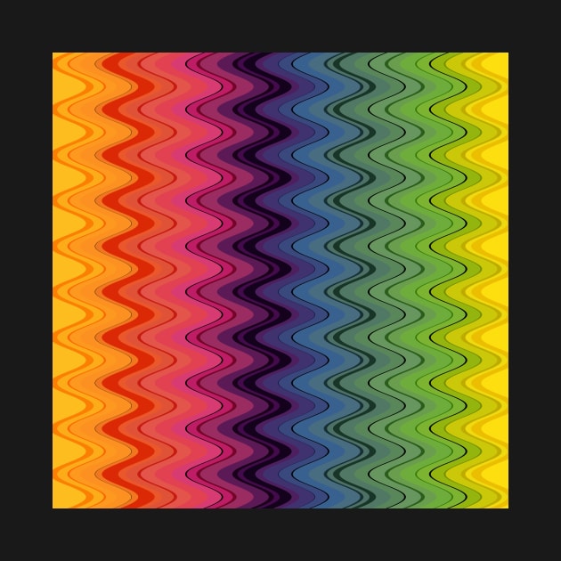 Rainbow waves pattern vertical by WesternExposure