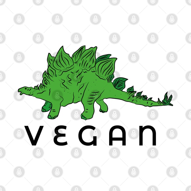 Vegan Dinosaur Stegosaurus by LupeArt