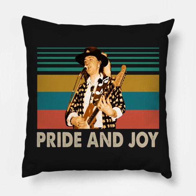 Stevie Ray Vaughan Pillow by xnewsomefiles