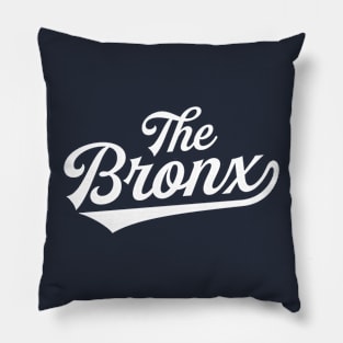 New York 'The Bronx' Pinstripe Baseball Script Fan T-Shirt Pillow