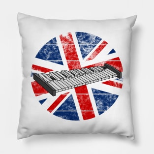 Xylophone UK Flag Britain Xylophonist Percussionist British Musician Pillow