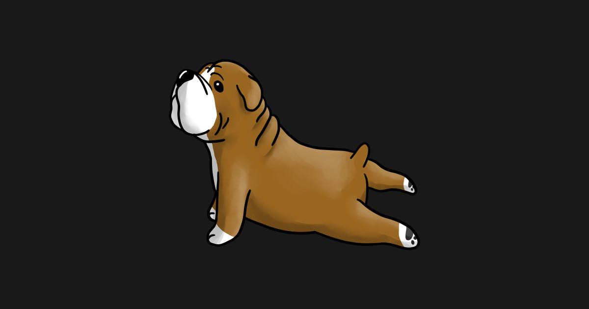 English Bulldog Yoga Pose English Bulldog TShirt TeePublic