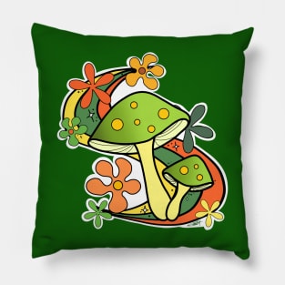 Groovy mushrooms Pillow