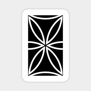 gmtrx lawal black and white pattern of life 2 Magnet