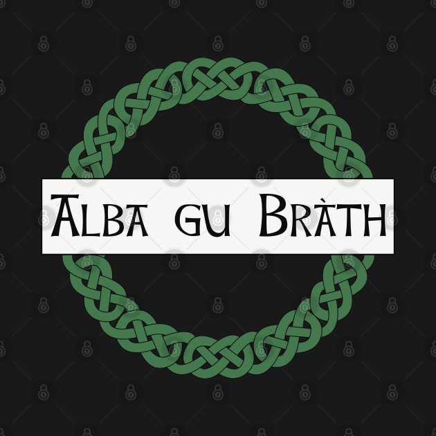 Alba gu bràth Scotland forever with Celtic knot border by Kyttsy Krafts