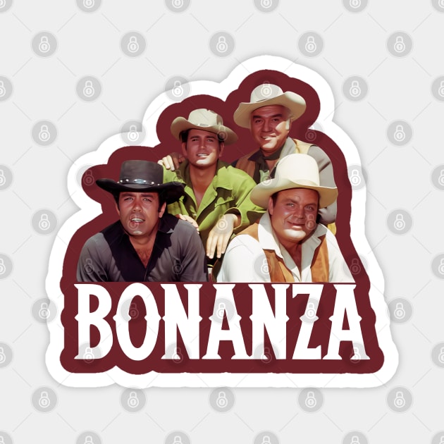 Bonanza - Group - Tv Western Magnet by wildzerouk