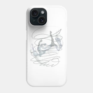 Abstract Sketch Rough Line Horse Phone Case