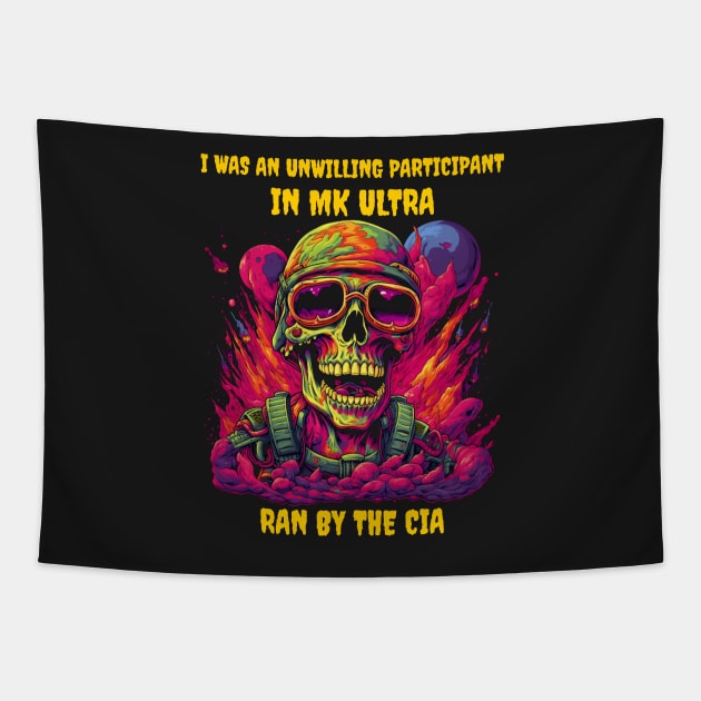 I was an unwilling participant in MK ultra, ran by the CIA Tapestry by Popstarbowser