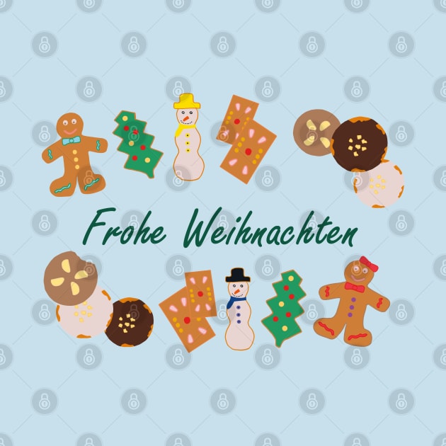 Frohe Weihnachten Xmas Cookies (German) by Anke Wonder 