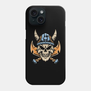 Vikings Skull tattoo art Phone Case