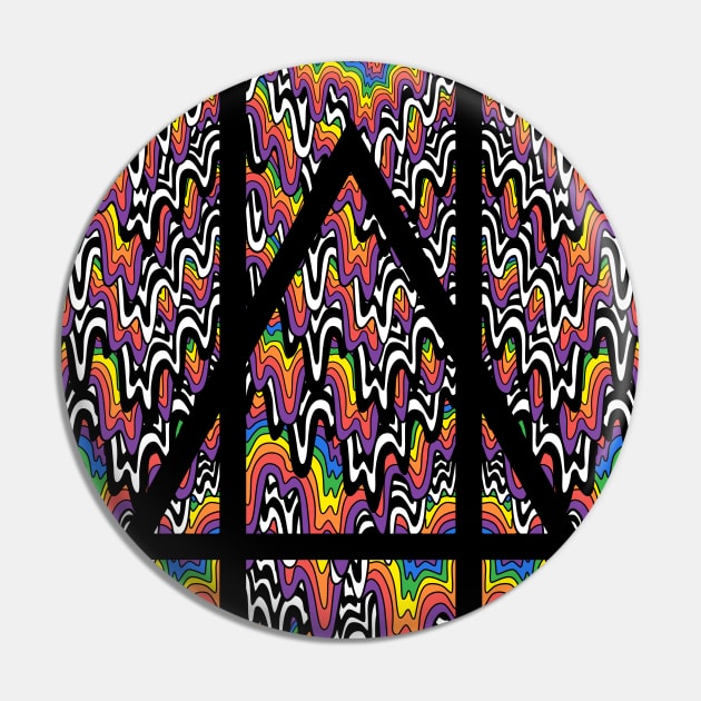 Trippy Hippy Pin by BAHMcreations