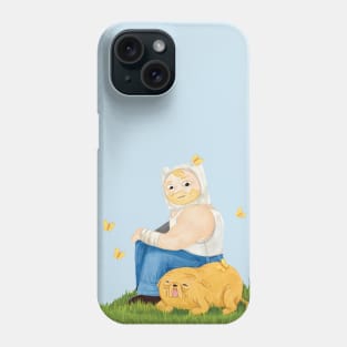 Farm world Finn and Jake - Fionna and Cake / Adventure Time fan art Phone Case