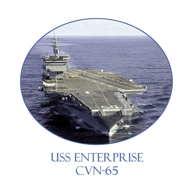 Disover USS Enterprise CVN-65 - Aircraft Carrier - T-Shirt