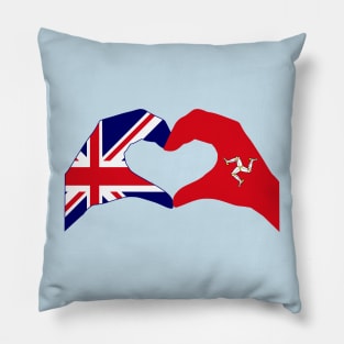 We Heart UK & Isle of Man Patriot Flag Series Pillow