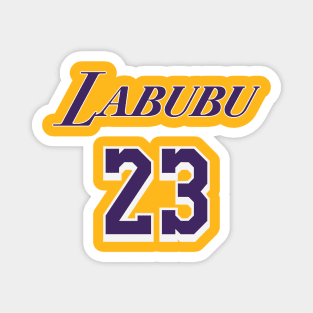 Labubu Basketball Jersey Labubu 23 Lakers Jersey Magnet