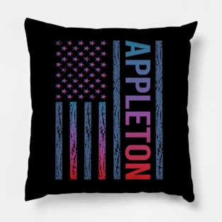 Blue Red Flag - Appleton Pillow