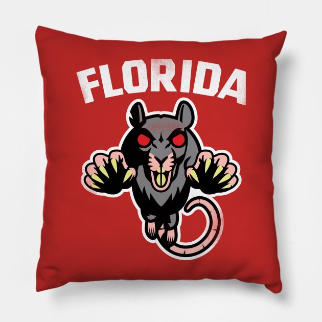 Florida Rats Pillow by toadyco