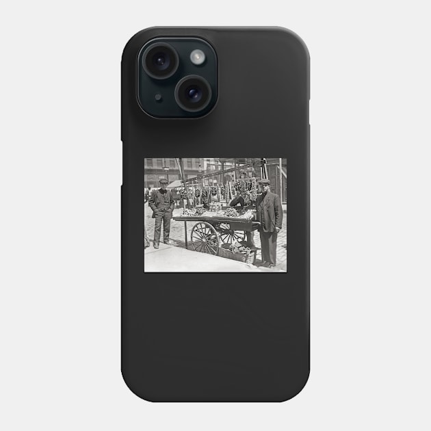 Little Italy Food Cart, 1908. Vintage Photo Phone Case by historyphoto