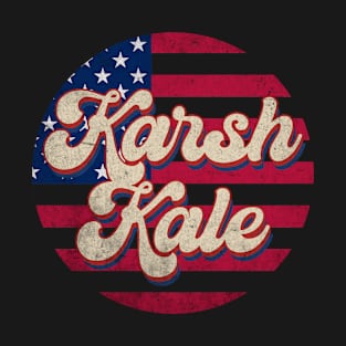 Vintage Karsh Proud Name Personalized American Flag T-Shirt