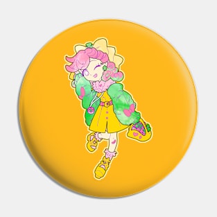 psychedelic flower girl Pin