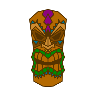 Pocket Tiki Design T-Shirt