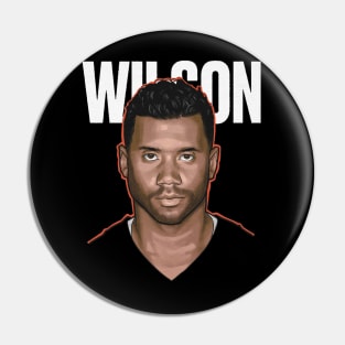 Russell Wilson Denver Game Face Pin