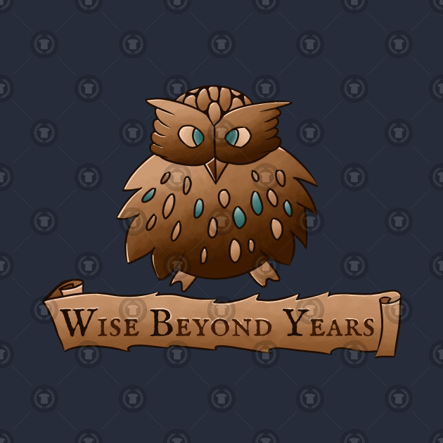 Fluffy Wisdom Owl With Scroll Wise Beyond Years - 