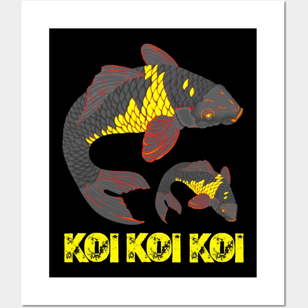 Koi Carp Fish Fan - Japanese Koi Fish - Posters and Art Prints