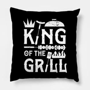 BBQ Smoker Dad King Of He Grill Pillow