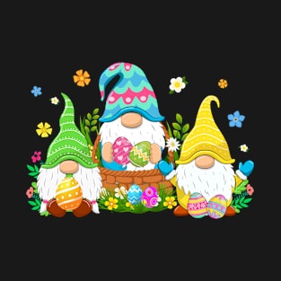 Egg Hunting Easter Gnomies Squad Gnome Kids Boys Girls T-Shirt