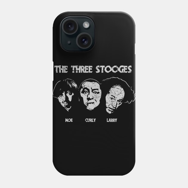 They are the amazing Three Stooges. Moe, Curly and Larry. Phone Case by DaveLeonardo