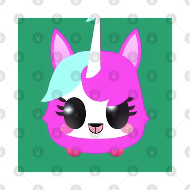 Cute Kawaii Baby Unicorn graphic - cute art for kids by thisishri