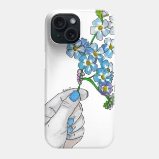 forget me not Phone Case