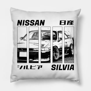NISSAN SILVIA S14 KOUKI Black 'N White 3 Pillow