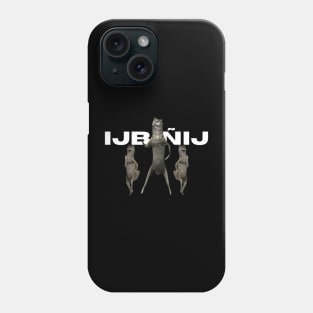 ijbiñij wolf dancing meme 3d animation group Phone Case