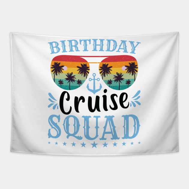 Birthday Cruise Squad Shirt Girls Birthday Cruise Squad 2024 Tapestry by Sowrav