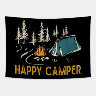 Funny Camping Hiking Lover Present Happy Camper Gifts Women Tapestry