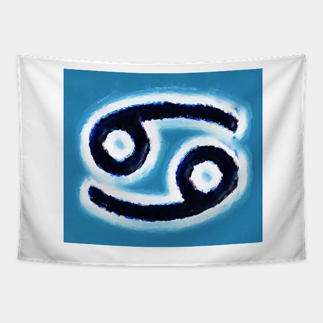 Cancer Symbol Tapestry by m2inspiration