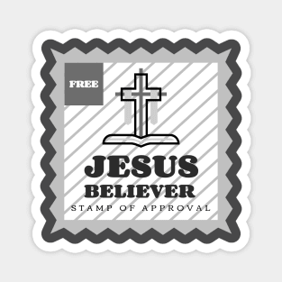 Jesus Believer Stamp of Approval Magnet