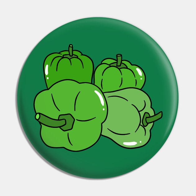 Four Green Bell Peppers Pin by saradaboru